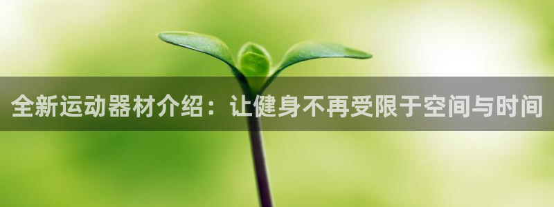 BWIN体育官网下载软件：全新运动器材介绍：让健身不再受限于